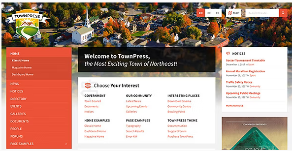 [Themeforest] TownPress v3.8.1 - шаблон для города/поселка WordPress (2022)