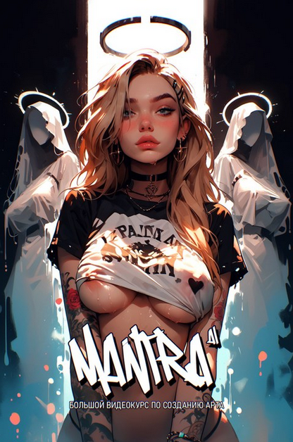 [Роман Мантра] Большой видеокурс по созданию артов с помощью нейросети и photoshop (2024)