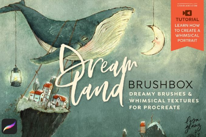 [Lisa Glanz] Dreamland Brushbox. Текстурные кисти для Procreate (2023)