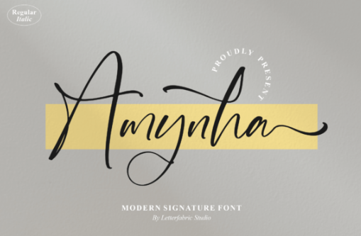 [Creativefabrica] Amynha Font (2022)