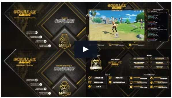 [Videohive] Streamer Broadcasting Pack - Набор графики для оформления стримов (2022)