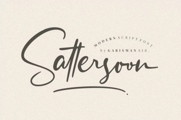 [Fontbundles] Sattersoon - Modern Script Font (2022)