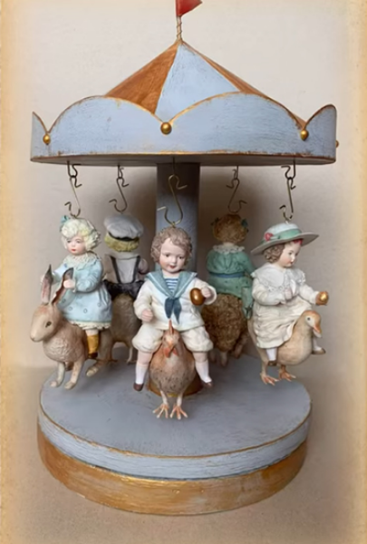 [Елена Волобуева] [Ватное ретро] [Ватные игрушки] Пасхальная карусель (2025)