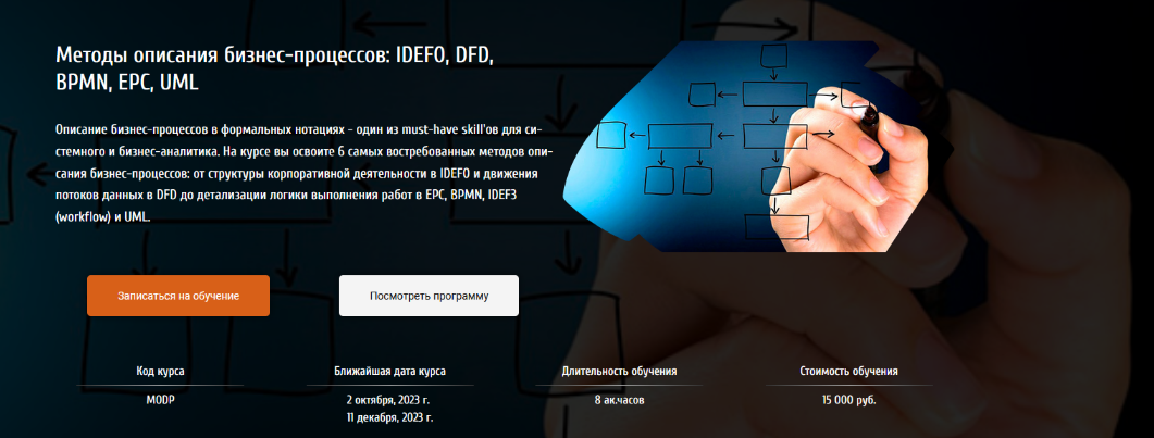 [Анна Вичугова][babok-school.ru] Методы описания бизнес-процессов: IDEF0, DFD, BPMN, EPC, UML (2023)