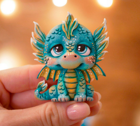 [Анастасия Астафьева] Дракончик из полимерной глины (2023)