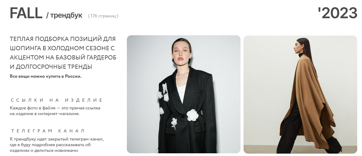 [Маргарита Степанченко] Трендбук Fall Осень (2023)
