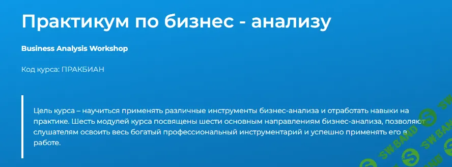 [Специалист] Практикум по бизнес - анализу (2024)
