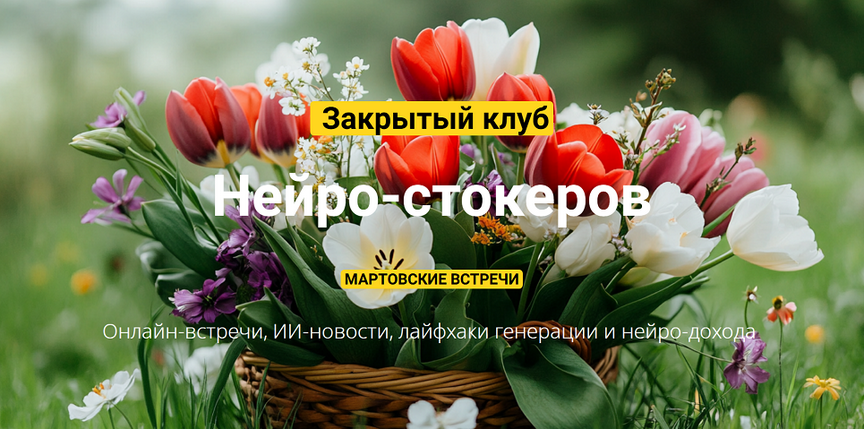 [Вадим Закиров] Закрытый клуб нейро-фотостокеров на Март (2025)