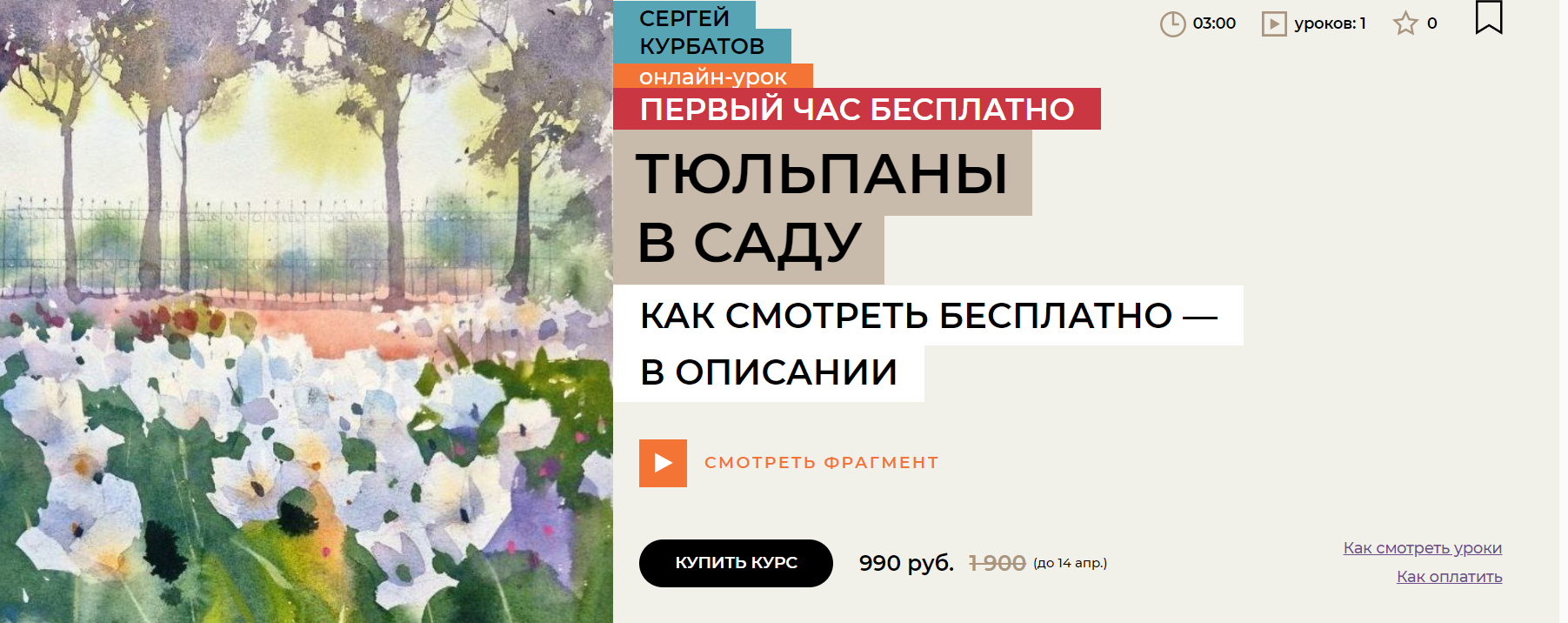 [Enterclass] Тюльпаны в саду (2024)