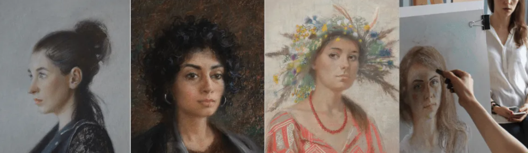 [Елена Прудникова] Женский портрет пастелью (2023)