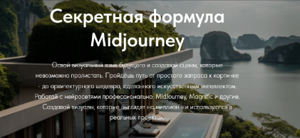 [Мария Дудкина] [Midjourney architecture] Секретная формула Midjourney. Тариф Профессиональный (2025)