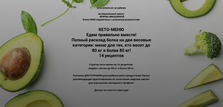 SUPER VIP [Ирина Никашина] Кето-меню 4.0 Едим правильно вместе! (2023)