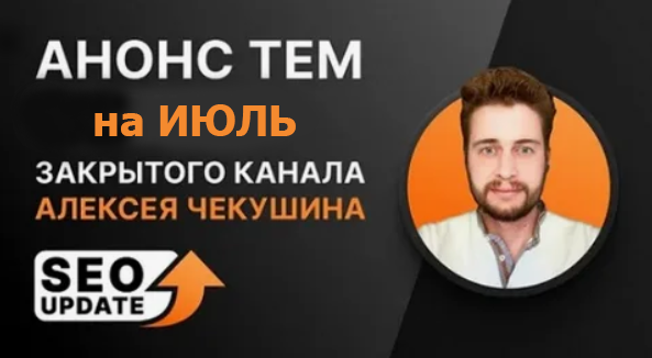 SUPER VIP [Алексей Чекушин] Закрытый телеграм-канал "SEO Update". Июль (2024)