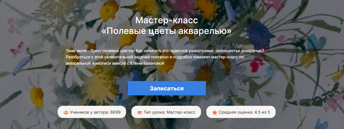 [Елена Базанова] [lectoroom] Полевые цветы в акварели (2025)