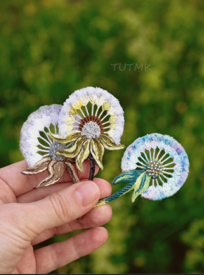 [Брошкоделошная 1] Брошь Одуванчик (2024)
