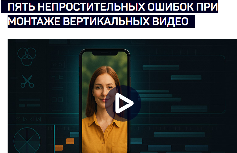 [Дмитрий Ларионов] [liveclasses] Пять непростительных ошибок при монтаже вертикальных видео (2025)