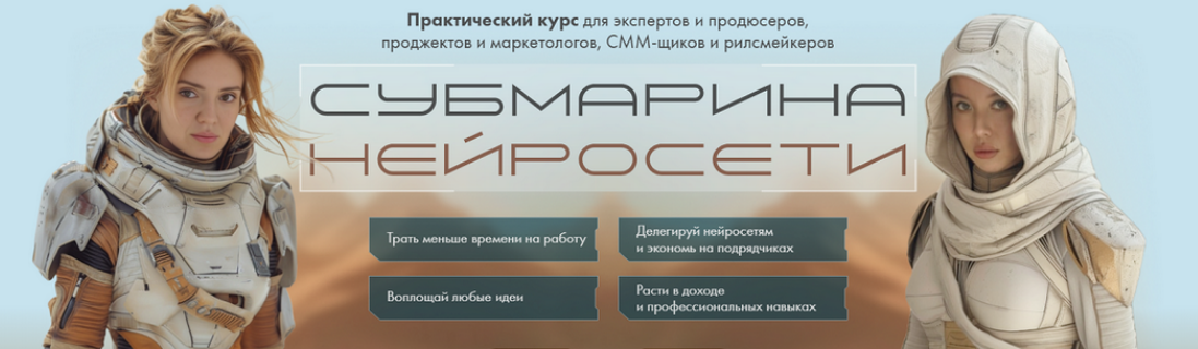 [Натали Анарбаева, Евгения Зеленова] Субмарина нейросети. Тариф Групповое погружение (2025)