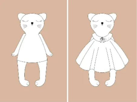 [Выкройки легко] Выкройка кошки-сплюшки с набором одежды для сна. Коллекция с котиками «Миу» (2024)