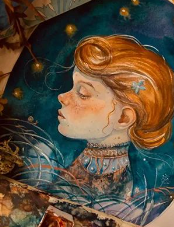 [Ольга Волгина, lectoroom] Загадочный портрет в акварели. Создание иллюстрации с деталями (2025)