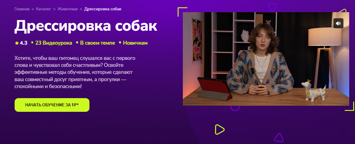 [Мария Выговская] [TutorPlace] Дрессировка собак (2025)