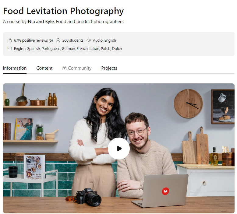 [Domestika] [ENG] Фотосъемка летающей еды (2024)